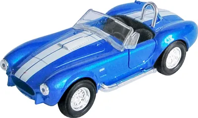 Immagine prodotto di 1965 Shelby Cobra 427 S/C modellino di auto in metallo modellino di auto giocattolo 86 (blu-metallico)