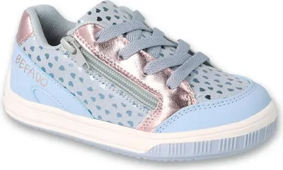 Produktbild von Canvas-Sneaker Befado Sport Zipp hellblau / bronze mit Lederinnensohle 514X002 514Y002
