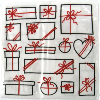 Produktbild von 20 ubrousků 33X33cm Dárky Vánoce