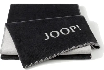 Produktbild von JOOP!MELANGE-DF Kuscheldecke Wohndecke 150 x 200 Zierstich Anthraz.-Silber