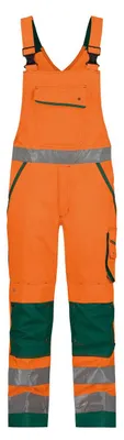 Produktbild von DASSY Warnschutz Latzhose MALMEDY Gr. 42 STANDARD  orange/grün