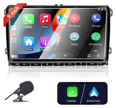 Obrázok produktu pre 7-palcové autorádio s Bluetooth, USB a FM/AM rádiom, s ovládaním pomocou otočného gombíka