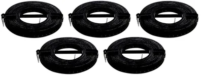 Produktbild von Alberts 5x Lochband 10m x 12mm x 0,8mm, schwarz, verzinkt, kunststoffbeschichtet