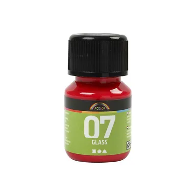 Produktbild von Permanente Glasfarbe – Rot, 30 ml