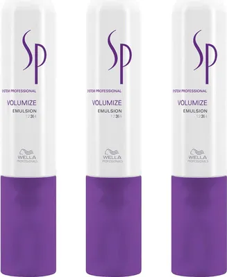 Produktbild von Wella SP Volumize Emulsion 3 x 50 ml Intensivpflege für feines Haar gibt dem Haar Volumen Set