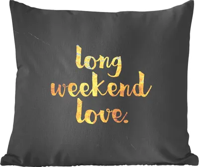 Produktbild von MuchoWow® Zierkissen Sofakissen Wohnzimmer Dekokissen 45x45 cm Zitate - Liebe - Gold - Marmor - Schlafpolster - Polster für das Sofa