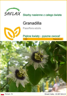 Zdjęcie produktu dla SAFLAX - Granadilla - 40 Nasiona - Passiflora edulis
