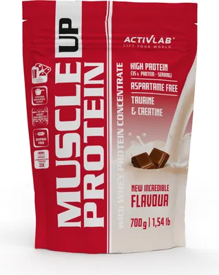 Produktbild von Activlab Muscle Up Protein 700g Molkenprotein Kreatin Taurin - Schokolade