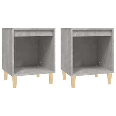 Produktbild von "WINTER SALE"Nachttisch, 2er Set, Beistelltisch, - multifunktional& Moderne - Betongrau 40x35x50 cm - Nachttische & -schränke NEU3774090