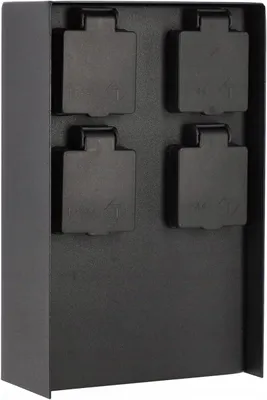 Immagine prodotto di Presa di corrente da esterno 4 prese antracite