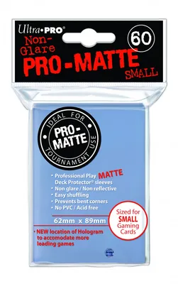 Produktbild von Klare Pro-Matte Kartenhüllen (60) – Mattierte Schutzhüllen, Klein