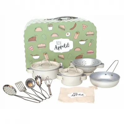 Produktbild von Jabadabado Küchenset Guten Appetit Silber Silber One Size