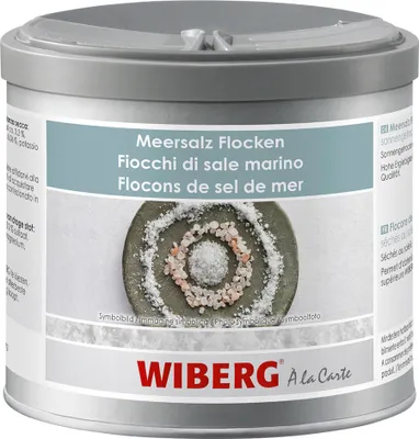 Immagine prodotto di WIBERG 2168255009 WIBERG Meersalz Flocken sonnengetrocknet Salz, 350,0 g