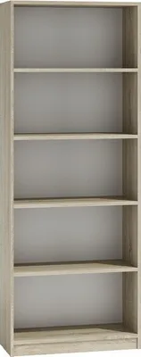 Produktbild von CDF Bücherregal R60 | Farbe: Eiche Sonoma | Breite: 60 Zentimeter | Für Wohnzimmer, Büro und Arbeitszimmer | Regal für Bücher und Spielzeug