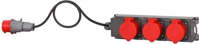 Image de TRIBOX Câble de rallonge électrique 3x16A/5P + OW 5x2,5mm2 - 5m + fiche 16A/5P