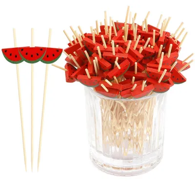 Produktbild von Cocktailspieße Bambus 4,7 Zoll 100 Stück für Snacks, Fingerfood & Dekoration