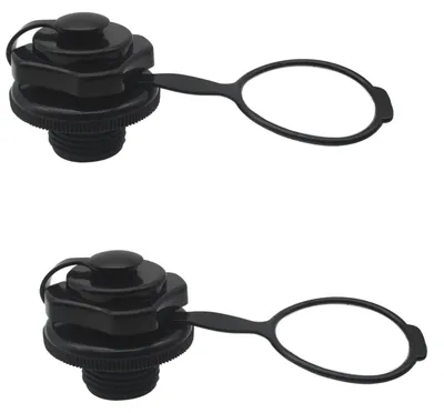 Imagen del producto de Tapas para válvulas de aire, de plástico, 22 mm, lote de 2 unidades, para embarcaciones inflables