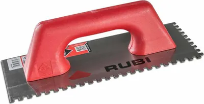 Produktbild von Stahlkamm 28cm (6x 6) geschlossener Kunststoffgriff 65966 rubi