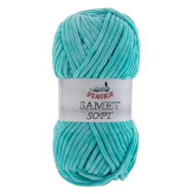 Produktbild von 100g Strickgarn Samet Soft Chenille-Strickgarn Samtwolle flauschig Farbwahl