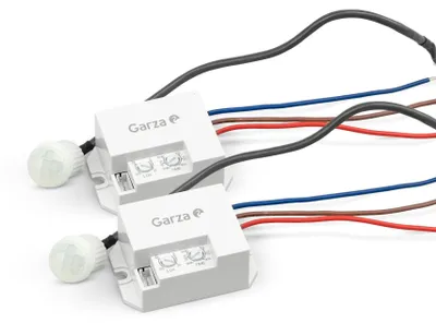Image de Garza – Lot de 2 détecteurs de mouvement infrarouges à encastrer, angle de détection 120º/360º, portée de 8 mètres