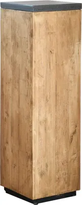 Produktbild von VIVANNO Podest Holz PODEST Rechteckig, Antikbraun Maserung - 30x30x100 cm