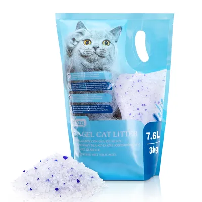Produktbild von Nobleza Silikat Kristalle Katzenstreu 7.6L/3KG - Hochwertige, staub- und klumpenfreie Katzenstreu mit überlegener Geruchskontrolle und effektiver Flüs