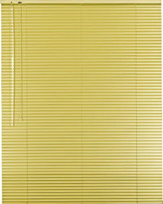 Produktbild von Alu Jalousie Aluminiumjalousie 155 x 150 cm hellgelb Rollo Jalousette Bedienseite links
