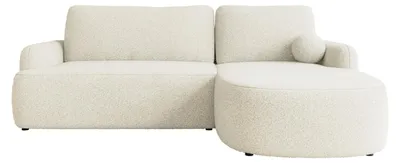 Produktbild von MIRJAN24 Ecksofa Loridu, Wohnzimmmer L-Form mit Schlaffunktion und Bettkasten (Farbe: Lambi 07, Seite: Rechts)