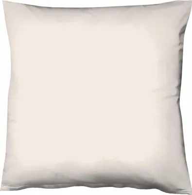 Produktbild von Fleuresse Mako-Satin-Kissenbezug uni Colours, porzellan