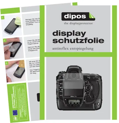 Produktbild von 2x Schutzfolie für Nikon D3x matt Displayschutzfolie Folie Display Schutz dipos