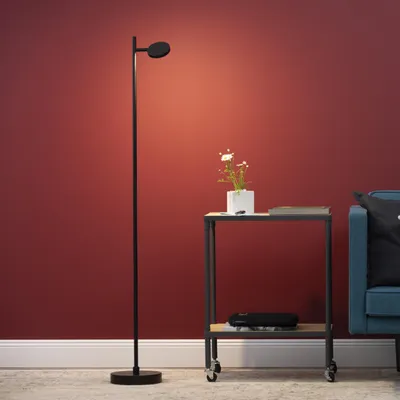 Produktbild von LED Stehlampe mit dimmbarem 3-Stufen-Touch-Dimmer, schwenkbar, USB