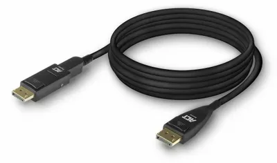 Produktbild von ACT DisplayPort 1.4 Active Optical Cable 8K 25 Meter mit abnehmbarem Stecker, 25 m, DisplayPort, DisplayPort, Männlich, Männlich, 7680 x 4320 Pixel