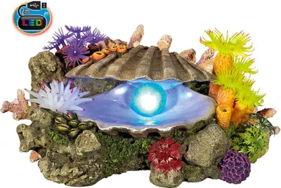 Produktbild von Nobby Aquariendekoration Muschel mit LED