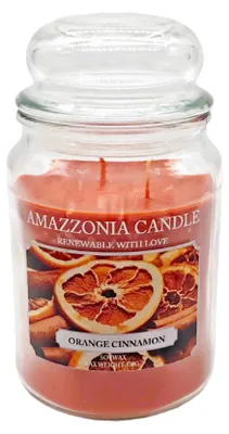 Sojawachs-Duftkerze Orange Cinnamon 530 g, 2 Dochte