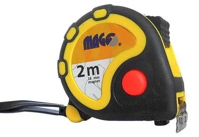 Produktbild von Rollbandmaß 2 m x 16 mm mit Mangnet Bandmaß Messband Maßband Rollmeter Rollband