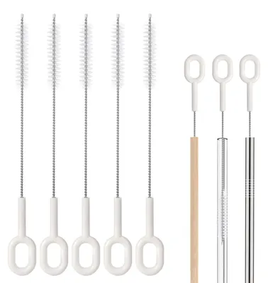 Trinkhalm-Reinigungsbürsten, 5 Stück, 20 cm, flexibel, wiederverwendbar