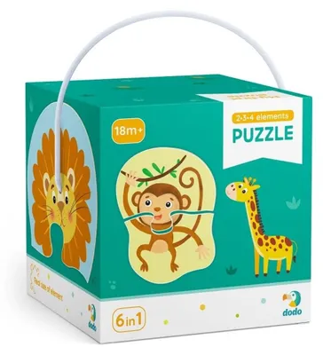 Zdjęcie produktu dla Puzzle 6w1 Zwierzęta (2,3,4) DOP300153