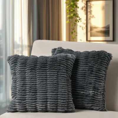 Produktbild von 2er Set Dekokissen Kissenbezug Deko Wohnzimmer Sofakissen Kissen Kissenhülle