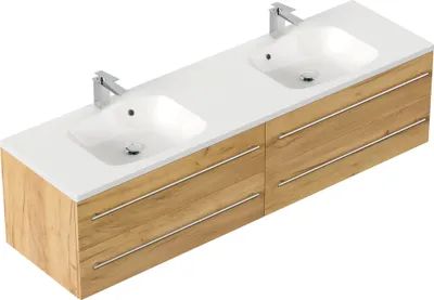 Produktbild von Badmöbel Colossos 180 SoftClose eiche gold : Eiche Gold Varianten: Eiche Gold