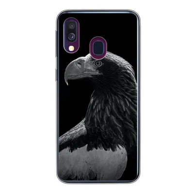 Produktbild von MuchoWow® Handyhülle Schutzhülle Hülle für Samsung Galaxy A40 Adler - Nahaufnahme - Schnabel Silikon Softcase Handy Hülle - Handy-Tasche