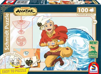 Produktbild von 100 Teile Schmidt Spiele Kinder Puzzle Avatar Der Herr der Elemente 56554