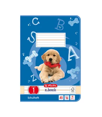 Produktbild von herlitz Schulheft x.book DIN A5 Lineatur 1 / liniert 16 Blatt