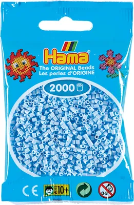 Obrázok produktu pre Hama 501-97 - Vrecko mini zažehľovacích korálok ľadovo modré, 2000 kusov