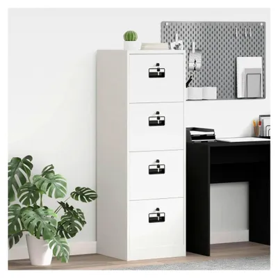 Produktbild von Metallschrank - Kaltgewalzter Stahl, Schwarz, Abschließbar, für Büro und Home-Office