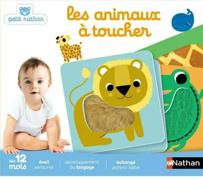 Produktbild von Nathan Les animaux à toucher, 1 Jahr(e), Karton, Mehrfarbig