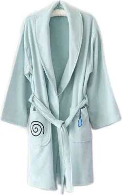 Produktbild von Milk&Moo Sangaloz Damen Samt Bademantel, aus türkisher Baumwolle, Saunamantel mit Taschen, weicher und leichter Velours Morgenmantel, Knielang, Plüsch, Einheitsgröße, blau