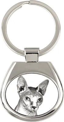 Produktbild von Sphynx - Schlüsselanhänger mit Katze, Anhänger mit Aufdruck, personalisierter Anhänger der Marke Art-Dog