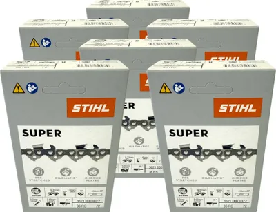 Produktbild von Stihl 6x 3/8" Rapid Super 3 (RS3) Sägekette 50 cm 3/8" 1,6 mm 72 TG 6 Stück ( 6x 36260000072 )