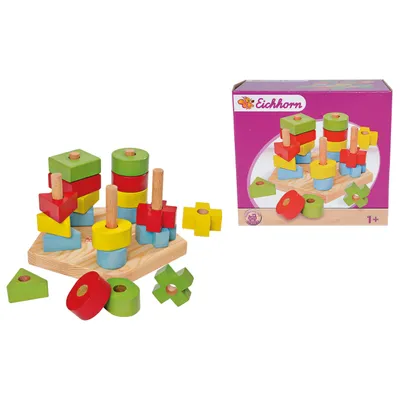 Produktbild von Eichhorn Steckspiel, Geschicklichkeitsspiel (21-teilig)