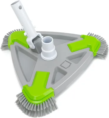 Produktbild von Poolbürste 35 cm, dreieckig, für Pool, mit Sauganschluss, Bodensauger